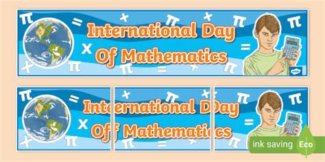 International Day Of Mathematics Banner (teacher made)