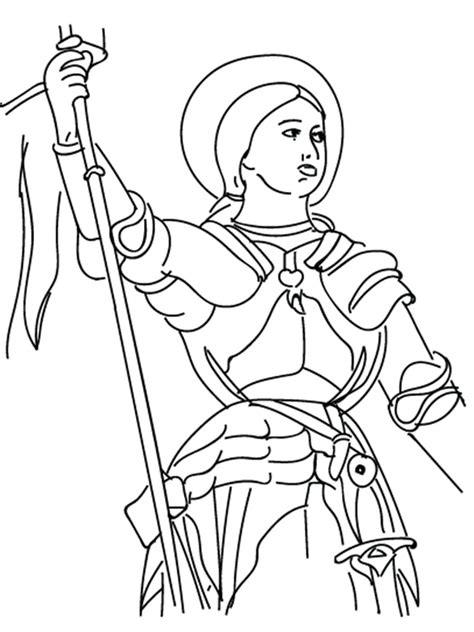 Joan of Arc coloring page - Download, Print or Color Online for Free