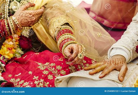 Indian Wedding Ceremony Hindu Stock Photo - Image of happy, dress ...