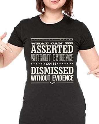 Buy Heretic Wear Women's Cotton Humanism T shirt - Hitchens’ Razor at ...