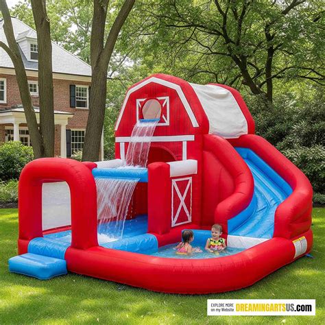 Inflatable Barn Pools with Waterfalls: The Ultimate Backyard Water Fun