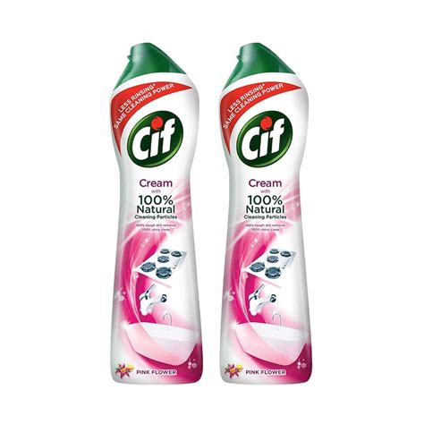 Cif Multi Purpose Cleaner with Cream and Micro Crystals Pink Flowers ...