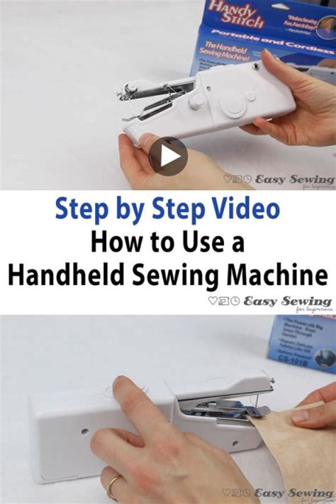 Image result for How to Use Mini Handheld Sewing Machine