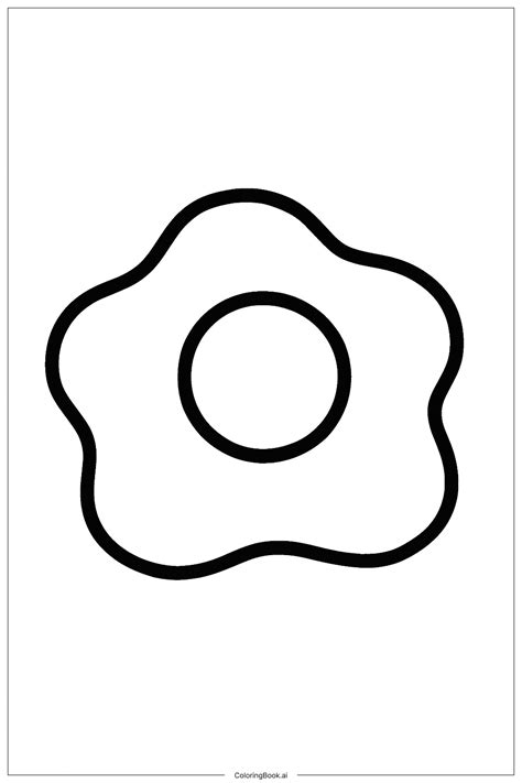 Food Egg Sunny Coloring Page (Free PDF&PNG Printable)