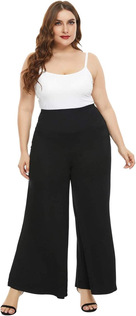 Buy Hanna Nikole Women Plus Size Comfy Stretchy Wide Leg Palazzo Lounge ...