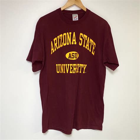 Vintage Vintage Arizona State Shirt 90s Jerzees Red T-Shirt College ...