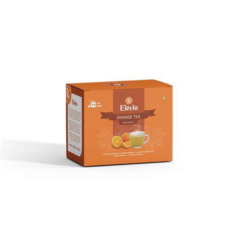 Orange Classic -Orange Tea Box – 100% Natural Citrus Herbal Tea – Elevia