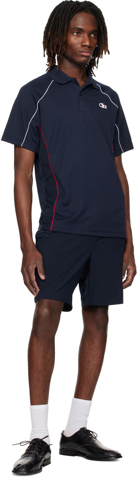 Lacoste: Navy French Tennis Team Polo | SSENSE