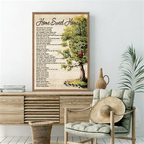 Motley Crue Home Sweet Home Lyrics Poster Motley Crue Lovers - Etsy