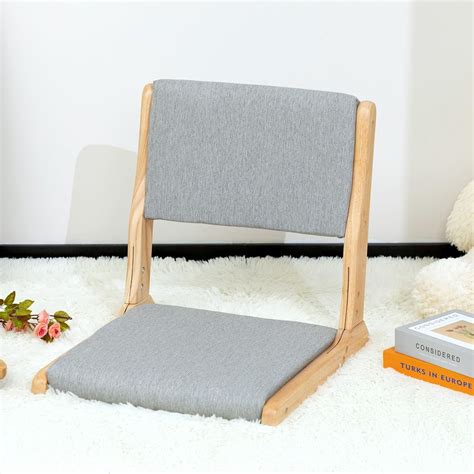 Floor Chair with Back Support, Foldable Japanese Style Floor Chair ...