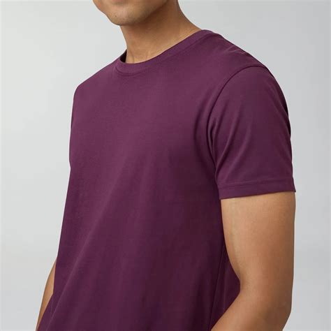 Pace Combed Cotton T-shirts Plum Red – XYXX Apparels