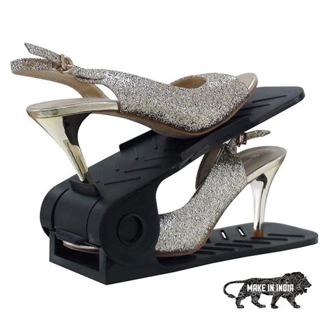 Aditya polymers (Pack of 12 pcs. - Adjustable Shoe Organizers/Organiser ...