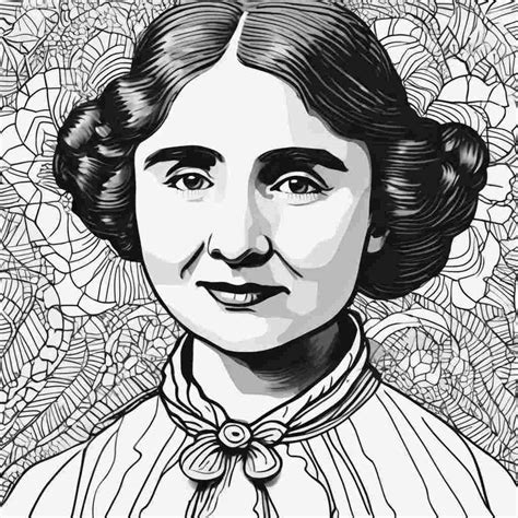 Helen Keller Easy Drawing Ideas for Students