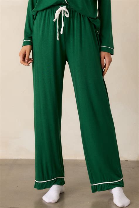 Forest Green Pajama Pants - All Pajamas | Red Dress