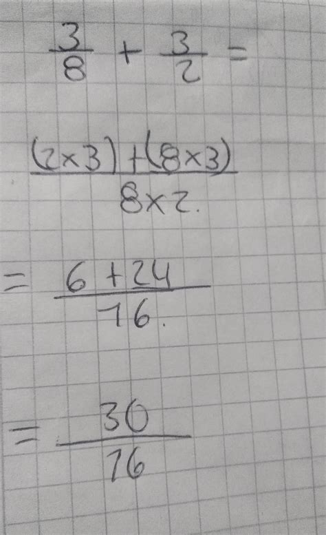 AYUDAAA alguien sabe cuánto es 3/8 + 3/2 en fracción gracias. - Brainly.lat