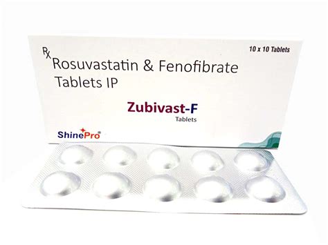 ROSUVASTATIN AND FENOFIBRATE TABLETS Shinepro Lifesciences Pvt. Ltd.