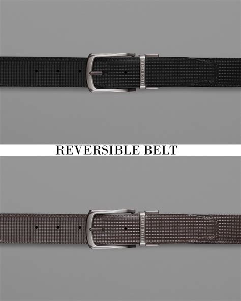 Silver Metallic Buckle Glossy Finish with Jade Black and Brown Double ...