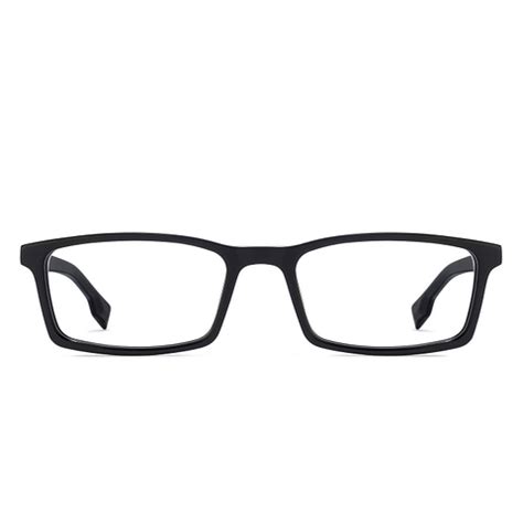 Buy Blue Block Phone & Computer Glasses: Black Full Rim Rectangle John ...