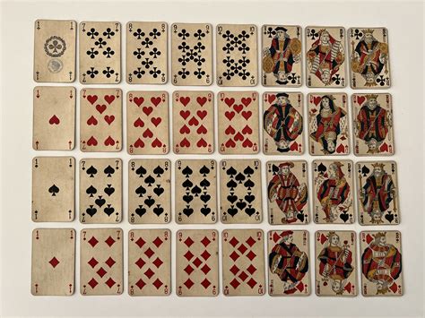 RARE (1890) Playing Cards by B. P. Grimaud (antique Playing Cards) 32/ ...