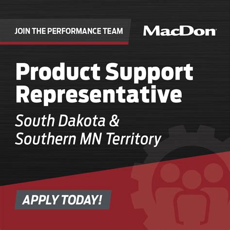Now Hiring: Product Support Representative - South Dakota, Southern MN… | MacDon Industries