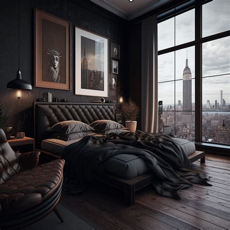 stylish black bed room ideas | New york bedroom, Bedroom, Luxurious ...