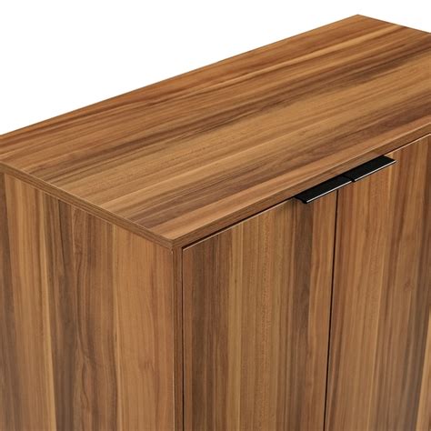 Walker Edison 8 -Bottle Teak Wood Wine cabinet in the Wine Storage ...