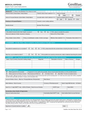 V10012 GeoBlue Medical Expense Claim Form - Concordia Plan ...