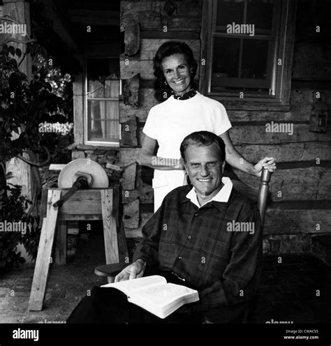 Evangelist, Billy Graham and his wife Ruth at their home in Montreal ...