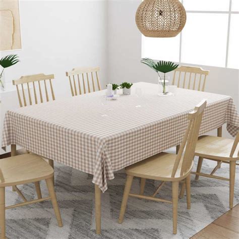 Buy haus & kinder 100% Cotton Printed Gingham Cottage Core Table Cloth ...