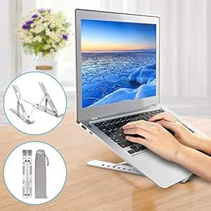 Upgraded Foldable Laptop Stand,FUGUIFortune Height Adjustable Aluminum ...
