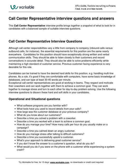 Image result for Call Center Sample Question