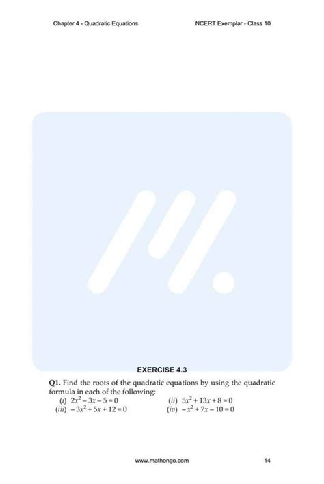 Image result for Extra Questions for Class 10 Maths Chapter 4