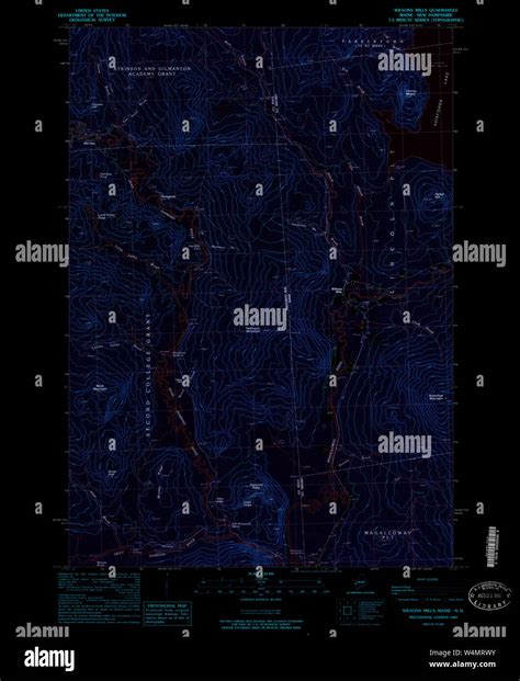 Maine USGS Historical Map Wilsons Mills 461023 1989 24000 Inversion ...