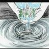 Drawing on save water for future generation pencil shading - Brainly.in