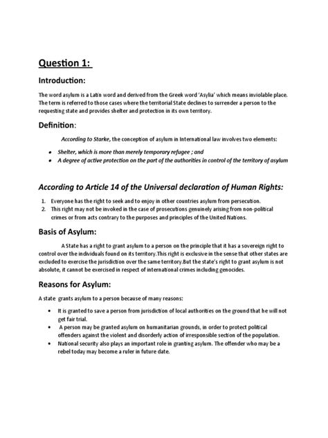 Image result for Asylum Paper Sample