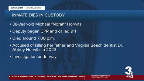 Woman accused of murdering father, well-known VB dentist, dies by ...