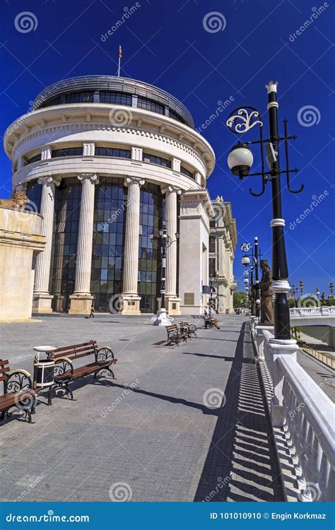 View from Downtown Skopje, the Macedonian Capital Editorial Image ...