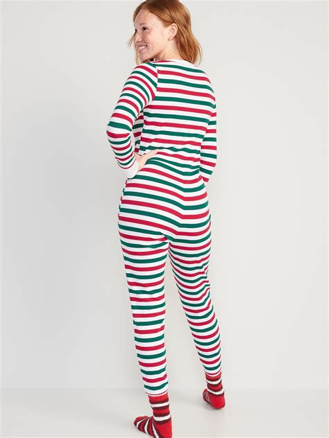 Matching Printed Thermal-Knit One-Piece Pajamas | Old Navy
