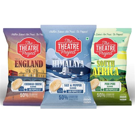 The Theatre Project Air Popped Potato Chips Variety Pack Light & Crispy ...