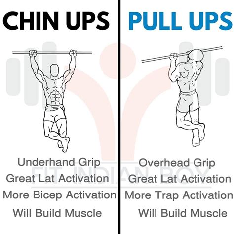 Pull Up Vs Chin Up