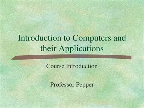 Introduction to Computer Application 的图像结果