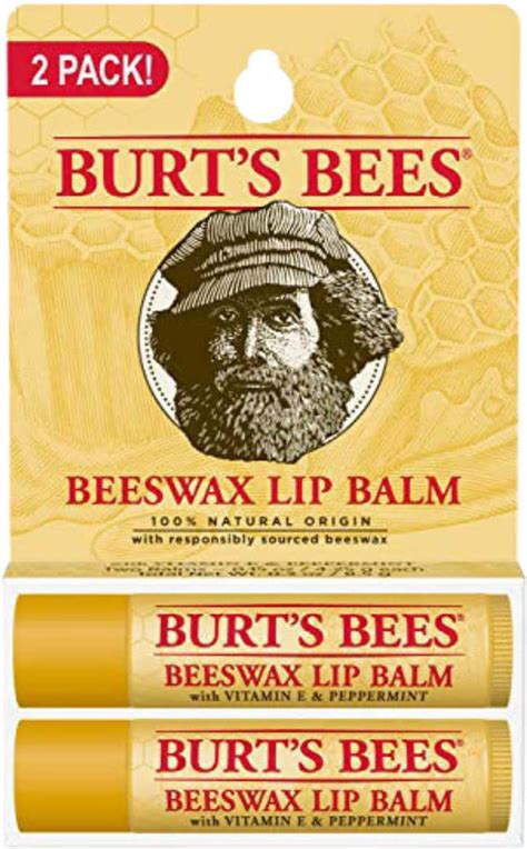 Buy BURT'S BEES LIP BALM | BEESWAX | 4.25G | PACK OF 2 Online & Get ...