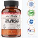 Serrapeptase 120,000 SPU Vegetarian 60 Capsule Supplement – Vaastavik