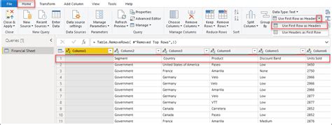 Image result for Power Query App End Files & Remove First Rows