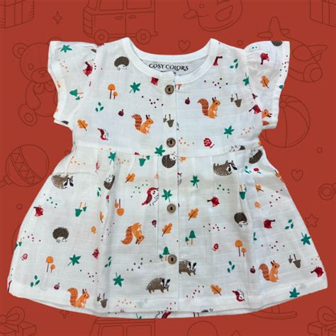 Buy online Muslin Frocks for Baby Girl | Mumbai, Thane - mycosycolors