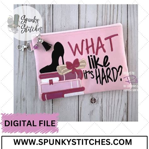 What Like It’s Hard Zipper Bag