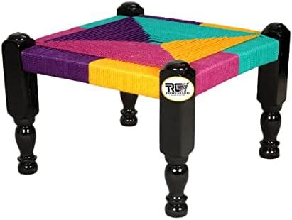 THE ROYAL CRAFTS Traditional Handicrafts Multicolor Resham Rope Wooden ...