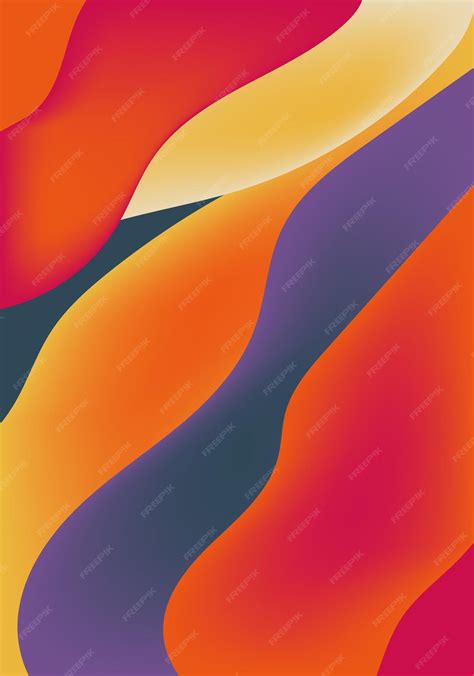 Premium Vector | Vector aesthetic background with wavy shapes