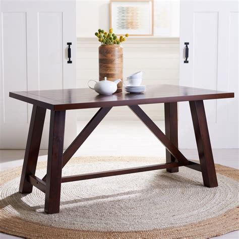 Safavieh Ainslee Rectangle Dining Table Brown | HSN