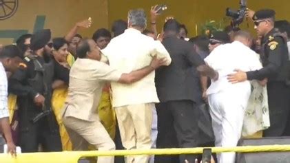 Andhra Pradesh: Alert Security Personnel Saves TDP Chief Chandrababu ...